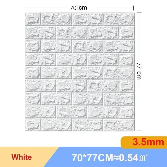 1/5/10 Pcs 3D Wall Stickers Self Adhesive Foam Panels Home Wall Decor Living Room House Brick Sticker Wallpaper Decoration