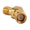 SMA 45° Male to Female Connector Wide Frequency Band Stable Male to Female Connector for Antenna Met