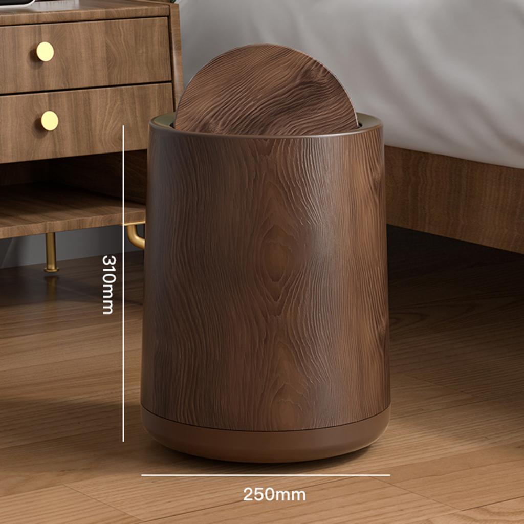 Bathroom Trash Can Round with Swing Lid Removable Inner for Dorm Room Office Bathroom Trash Can Round Wastebasket Garbage Bin