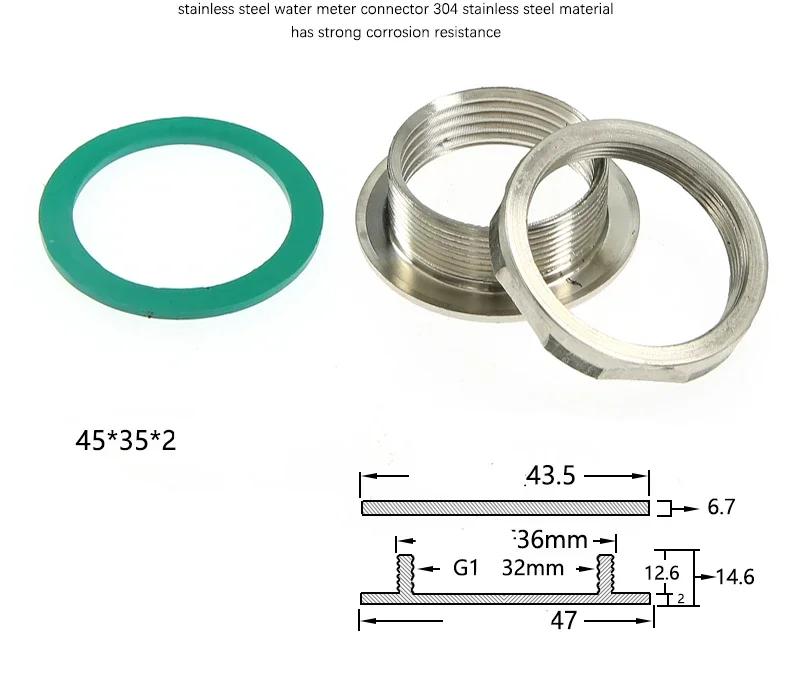 3/4”1"1.2"1.5"2 Zoll Edelstahl Rohrfitting Wassertank Loch Ablaufanschluss Wassereimer Wasserturm Verbindung