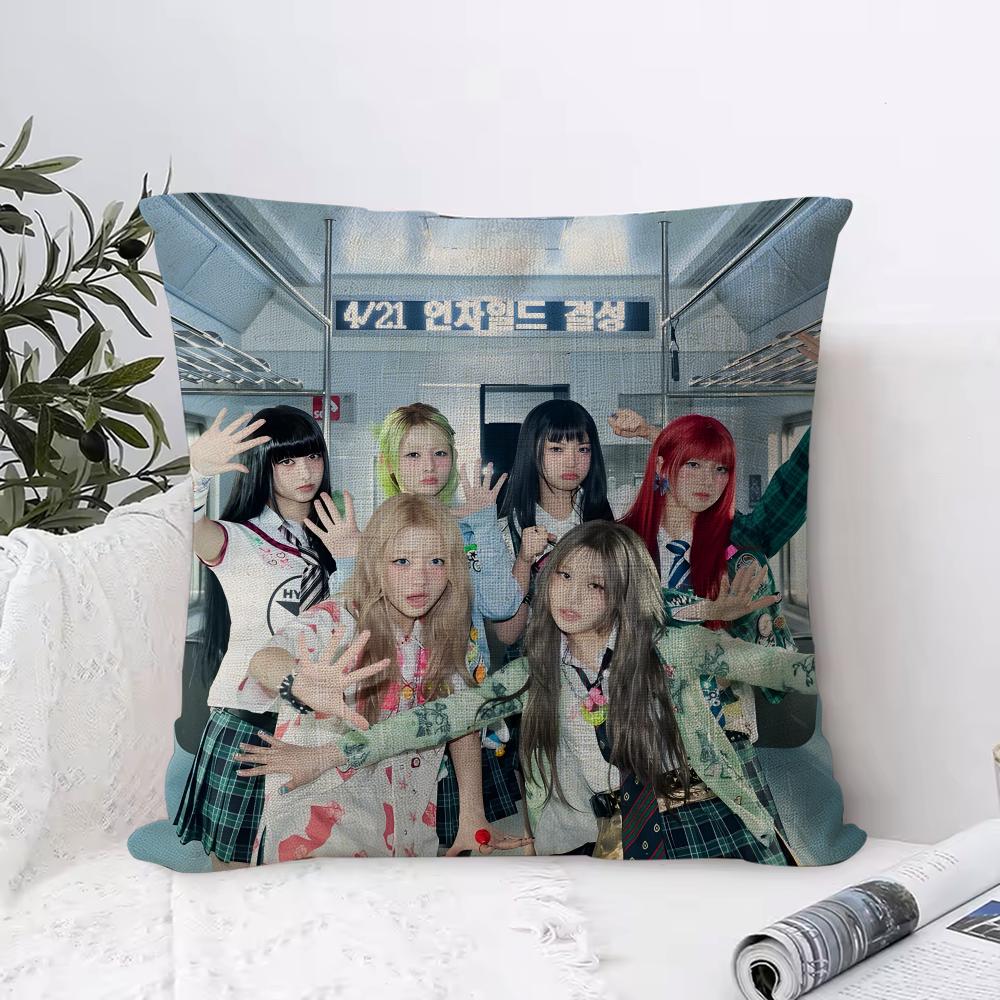 Kpop Band Uunchild Cushion Cover Organic Linen Square Pillow Case Durable Nonallergenic And Kind To Skin