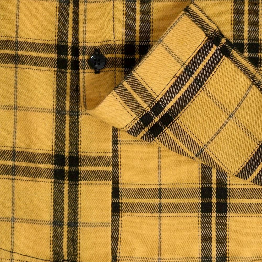 Spring Summer Men's Long Sleeve Shirt Plaid Design Fashion Casual Lapel Men's Long Sleeve Shirt