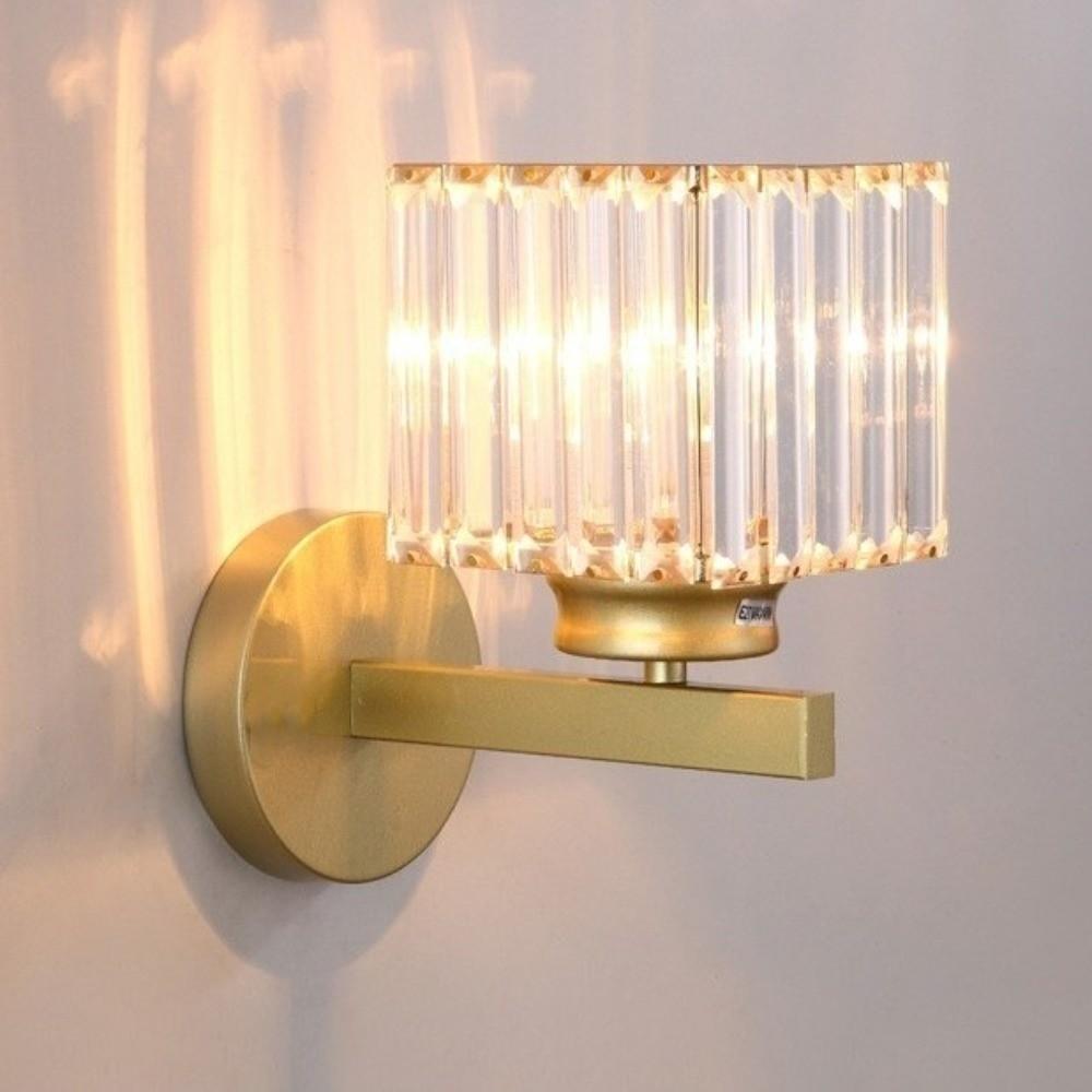 Light Luxury Crystal Wall Lamp 3 Colors Changing Decorative Lamp Night Light  Wall Decoration