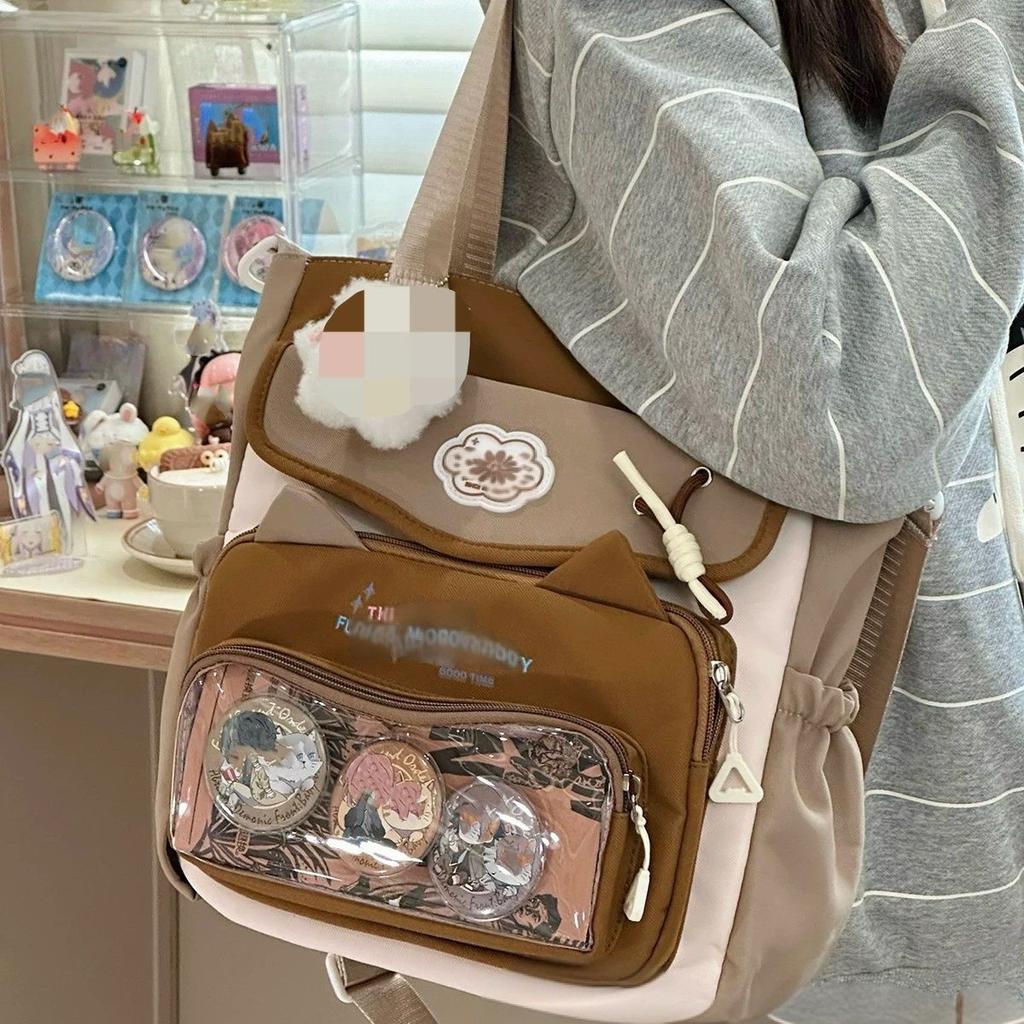 Y2K Cartoon Ulzzang Ita Bag Cute Sweet Women's Tote Bag Preppy Style Large Capacity Harajuku Single Shoulder Crossbody Bag