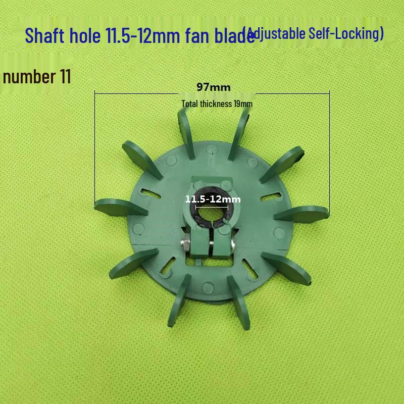 Plastic Cooling Fan Blade for 220V/380V Electric Motor and Booster Pump