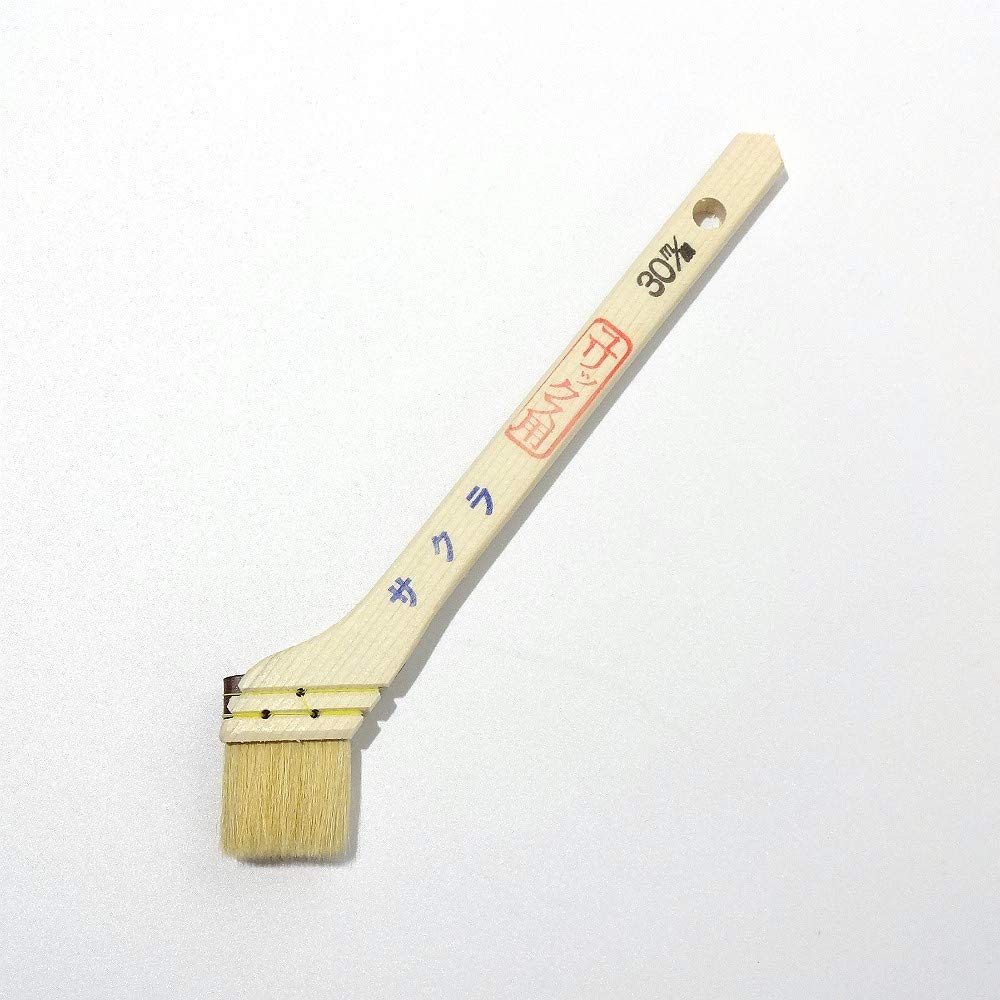 Hakeichi Yurix White Sakura Goat Hair Set of for Paint Brushes, 30mm, 10, Oil-Based