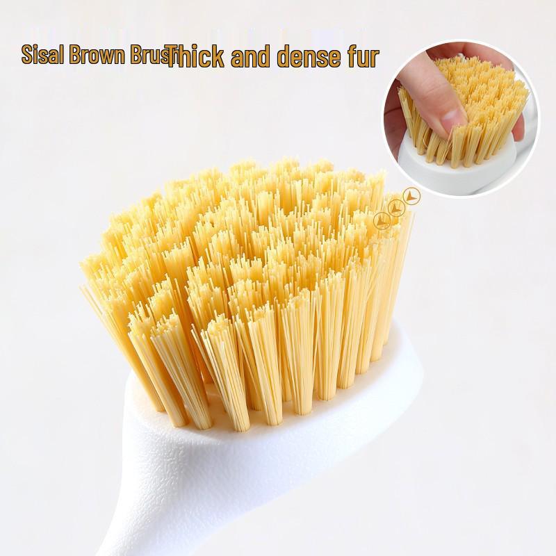 Long-Handle Kitchen Brush for Pots & Dishes, Non-Stick & Oil Stain Removal