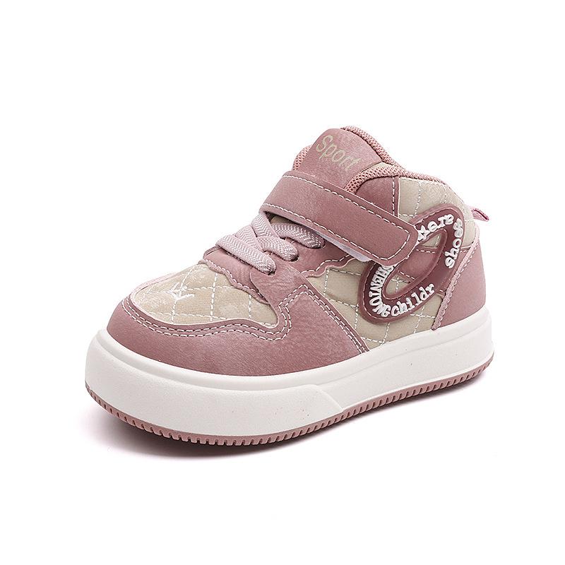 

Новые весенне-осенние кеды с высоким верхом в повседневном студенческом стиле на мягкой износостойкой подошве для мальчиков и девочек 32 розовый