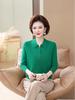Luxurious Women's Pure Wool Turtleneck Sweater - Autumn/Winter Collection for Middle-aged Mothers