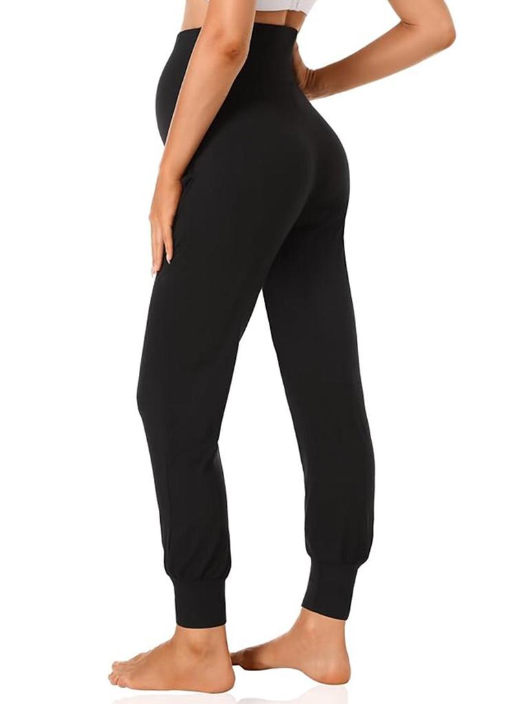 Maternity High Waisted Yoga Pants with Tummy Control - Supportive Full-Length Workout Leggings for Women, Soft & Breathable