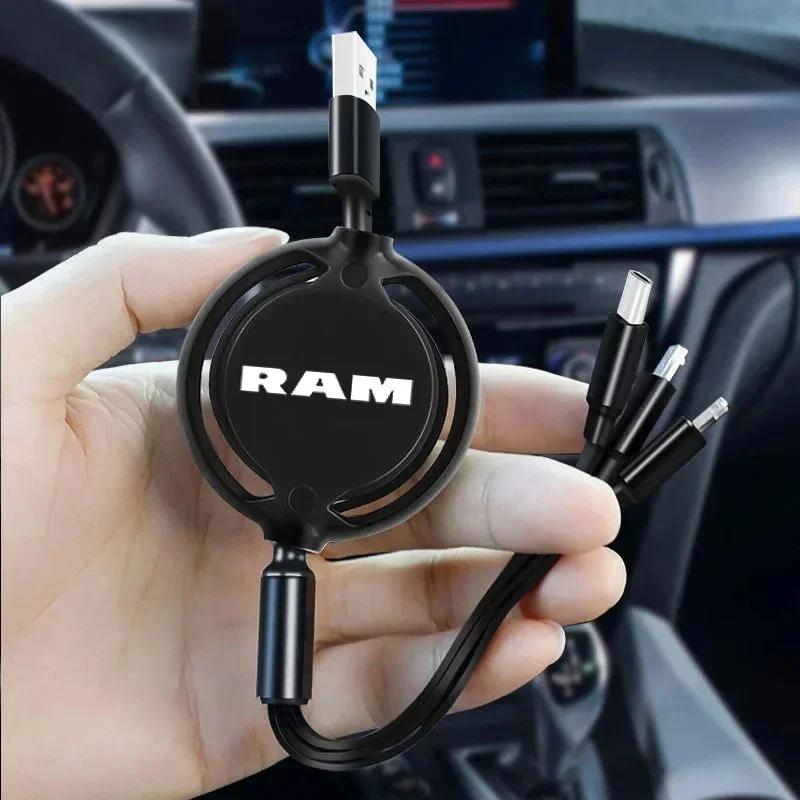 Fast Charing Data Cable 100W Multifunctional 3 in 1 Data Cord For Dodge RAM 1500 2500 Car Accessorie ZZ9
