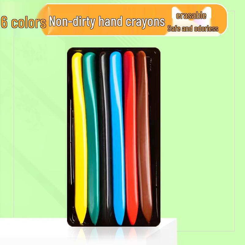 Triangular Washable Children's Crayons - Mess-Free, Double-Ended Doodle Pens for Kids