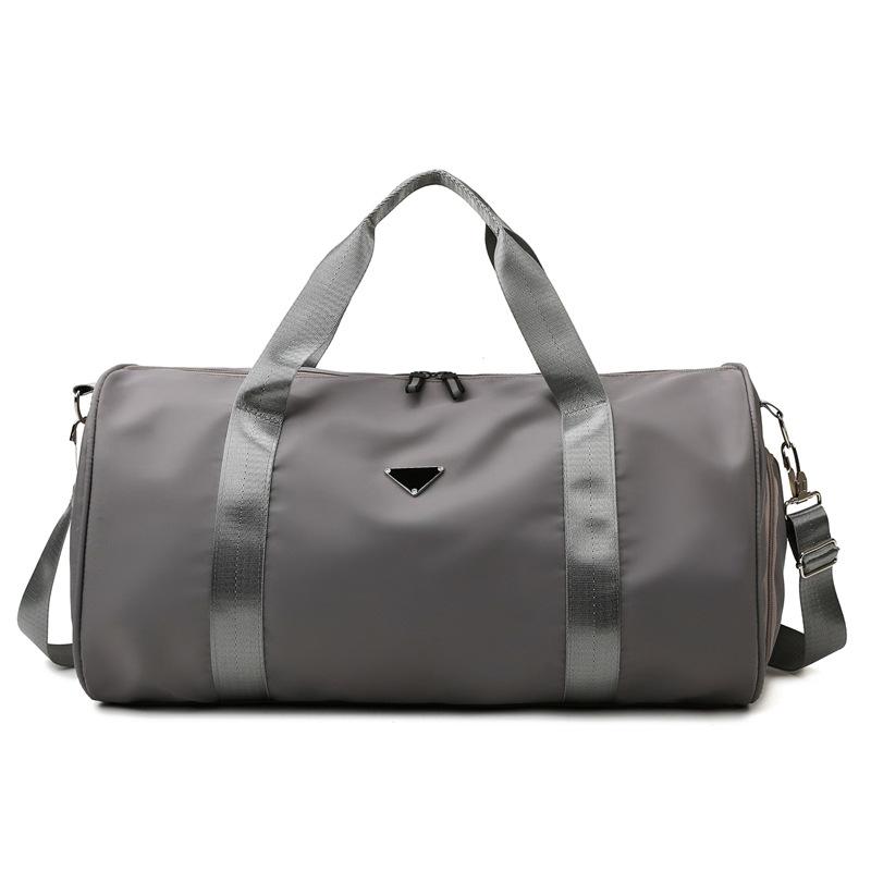 

Travel bag dry and wet separation sports fitness bag new yoga training bag nylon large capacity short trip bag серый