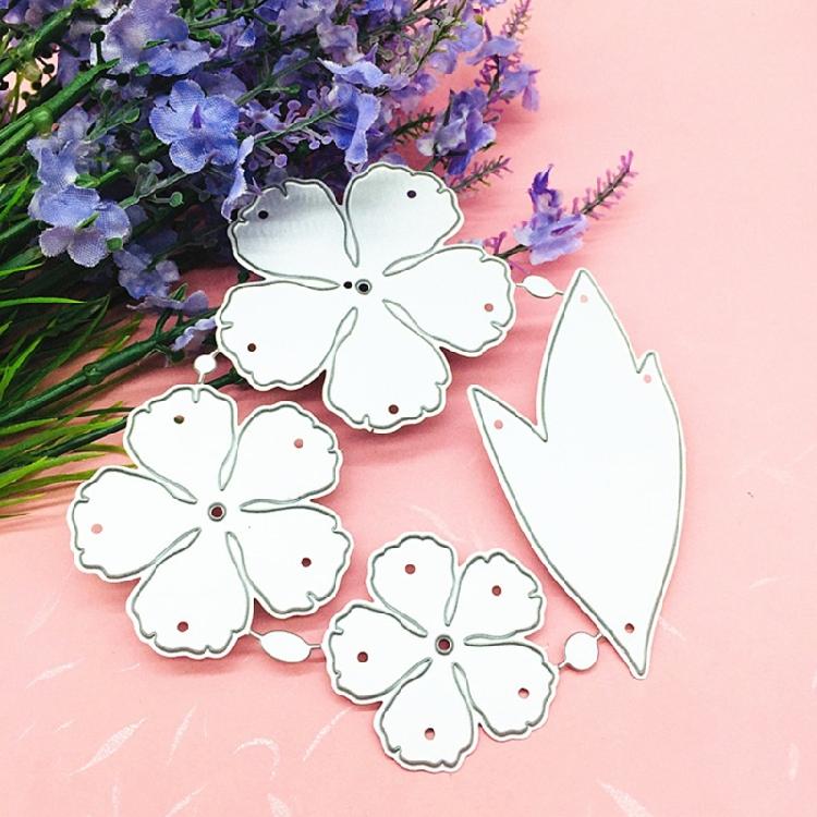 Blumenprägung Stanzformen Blumen-Stanzteile für die Geburtstagskartengestaltung