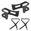 1 Set of Bicycle Pedal Foot Fender Toe Pedal Clips Straps for Fixed Gear and Road Bikes Non-Slip &