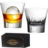 MGOXO Kiriko Rocks Dishwasher Handcrafted by Artisans for Cold and Stylish and Perfect for and A Popular Glasses, Glasses, 270cc, 2-Piece Set, Safe,