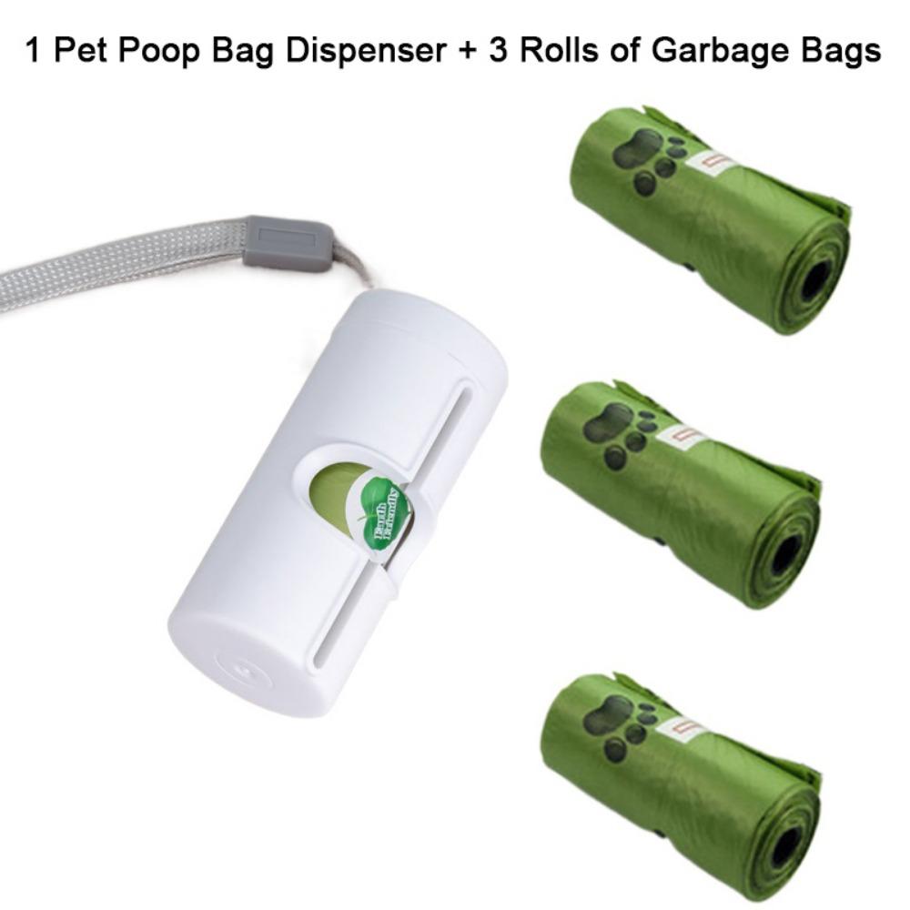 

Plastic Dog Walk Poop Bag Dispenser Compact Waste Bag Holder Stylish Pet Waste Bag Dispenser Dog белый