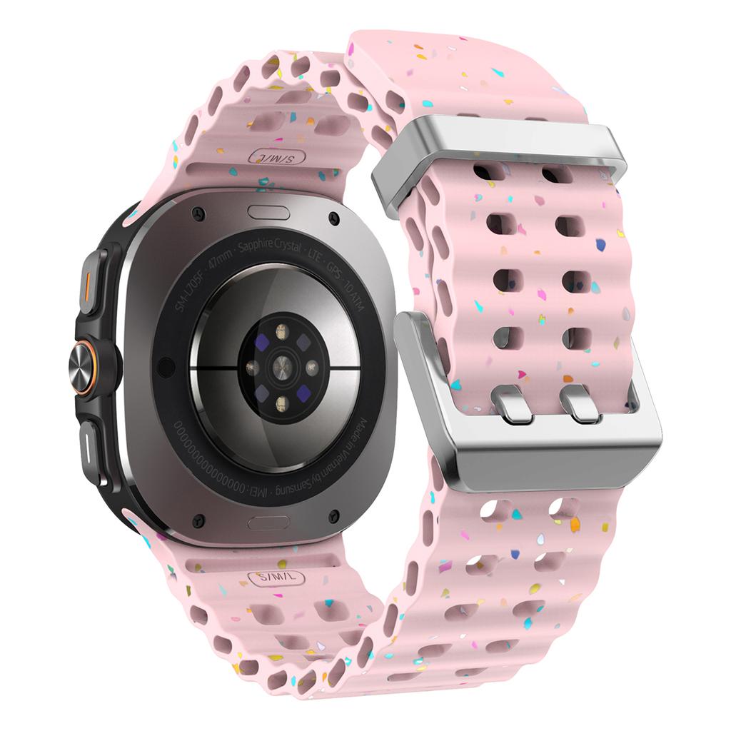 Original Marine Strap for Samsung Galaxy watch Ultra 47mm Accessories Silicone Sport Bracelet Correa Galaxy watch 7 Ultra Band