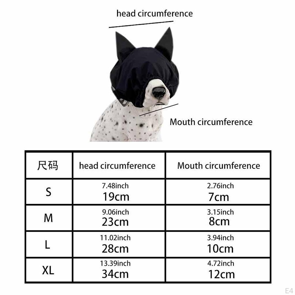 Cover Calming Cap Eye Dog Head Wrap for Puppy Outdoor