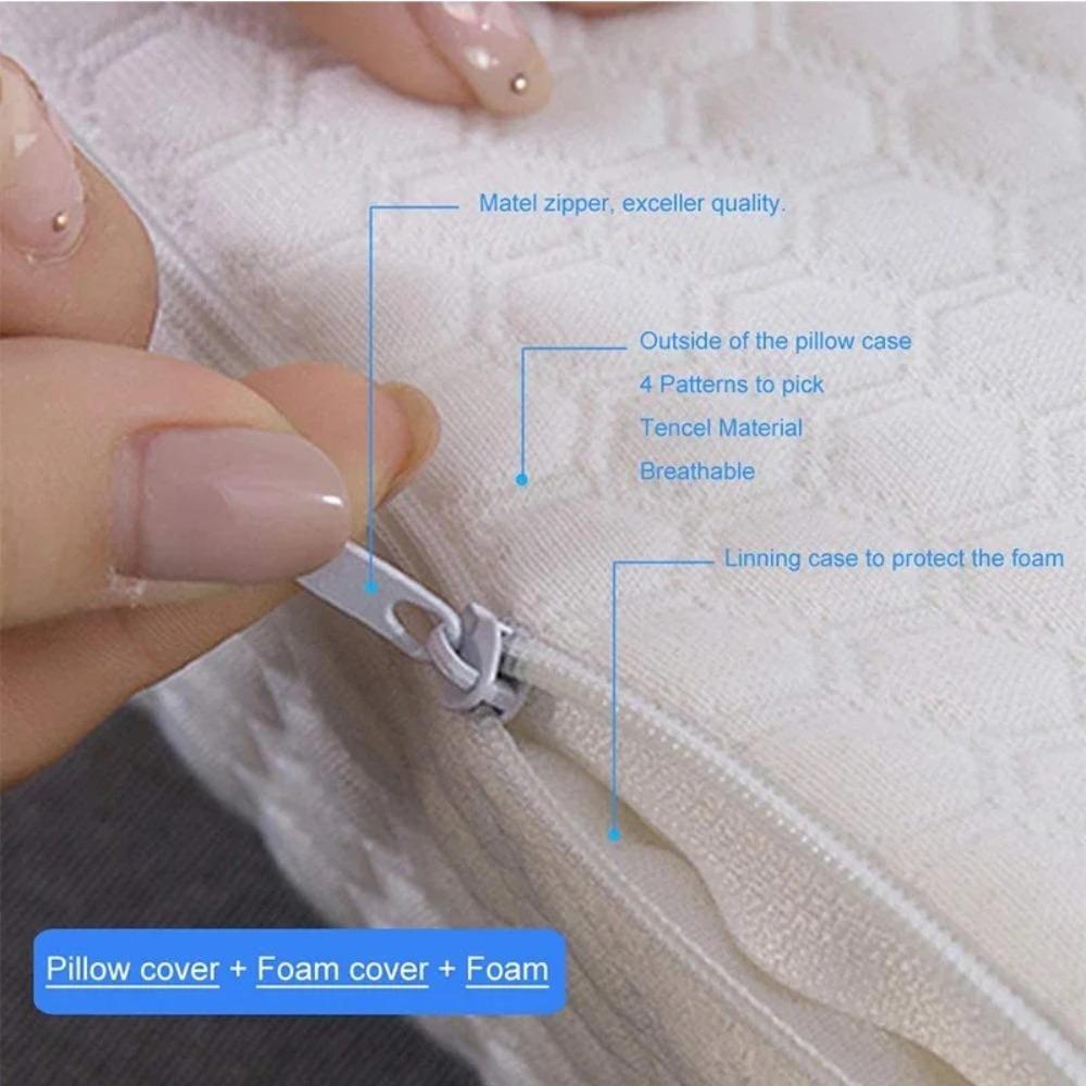 New Orthopedic Side Sleep Pillow Memory Sponge Breathable Couple Pillows Couple Pressure-free Hands Sleeping Double Pillows