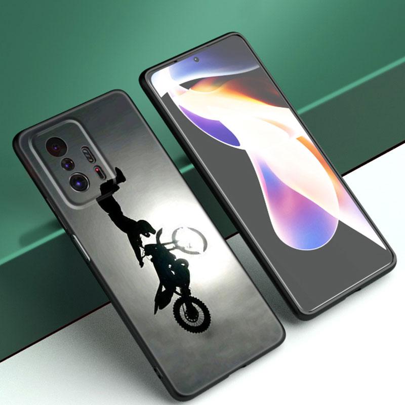 

Мотоциклетный спортивный чехол для телефона Moto Cross для Xiaomi Mi A2 8 9 SE Note 10 10T 11 12 Lite 9T 11T 12S 12T Pro A3 6X 12X, черный чехол Xiaomi 12T Pro 5G