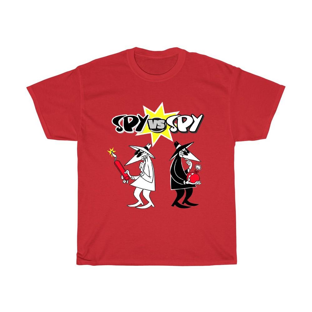 Spy Vs Spy Funny Cartoon Men s Red Unisex T-Shirt XXL