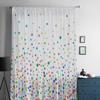 Polka Dots Watercolor Texture Curtain Tulle Decorative Sheer Curtains for Living Room Bedroom Kitchen Hotel Home Window Panels
