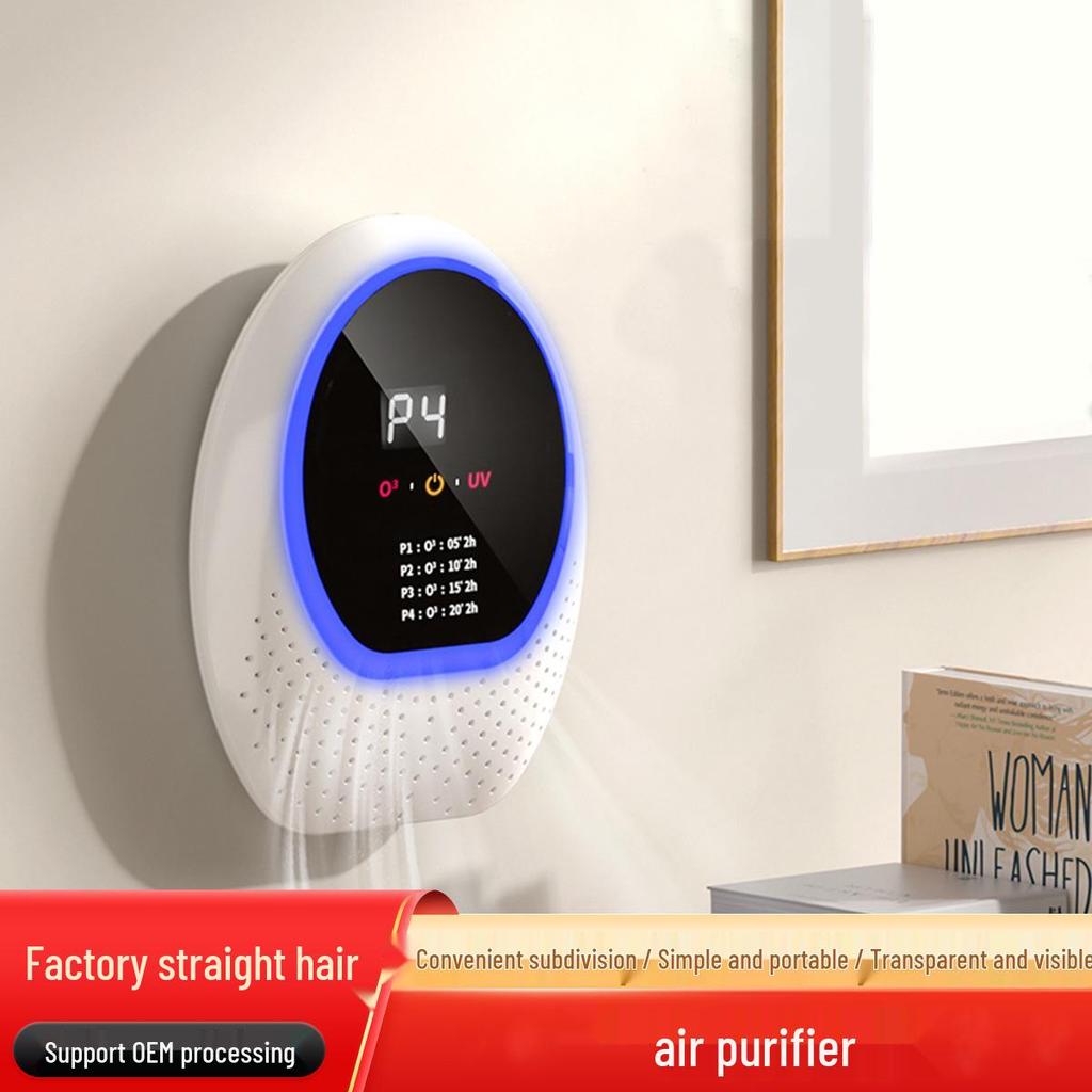 Wall-Mounted UV Air Purifier with Deodorizing & Formaldehyde Removal Functions