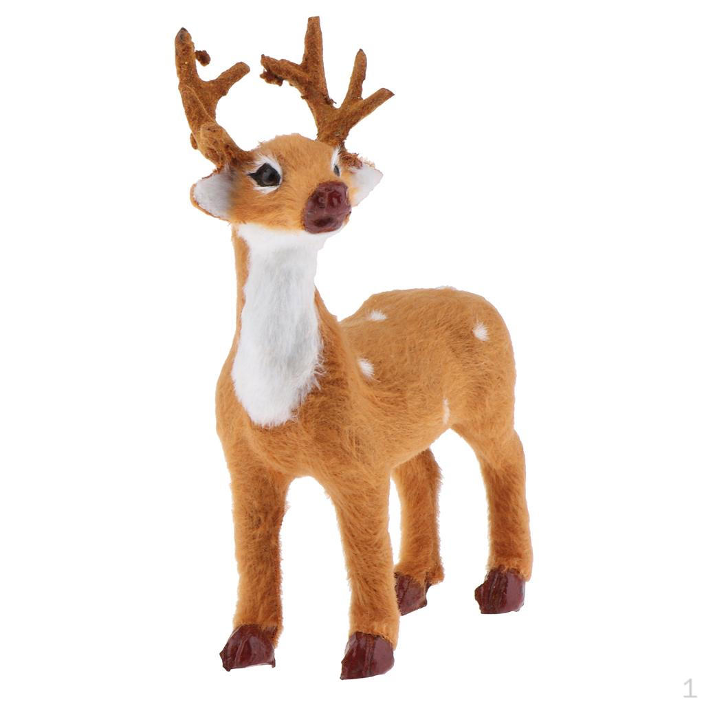 Elk Reindeer Toy Figurine Creative Christmas/New Year Decor Gifts