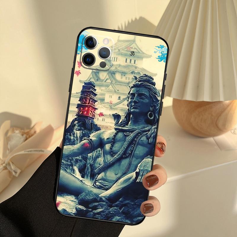 Lord Shiva Hindu God Case For iPhone 11 12 13 14 15 16 Pro Max Cover For iPhone 13 12 Mini XR X XS Max Plus