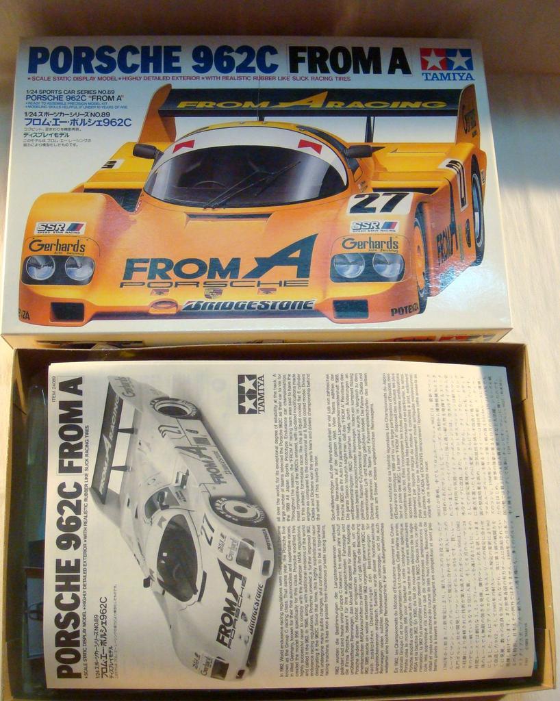 Tamiya From A Porsche 962C 1/24