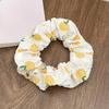 5pcs/1pc Elegant Boho Chic Fabric Scrunchies with Fruit Prints - Perfect for Ponytails, Buns & Styling Accessories