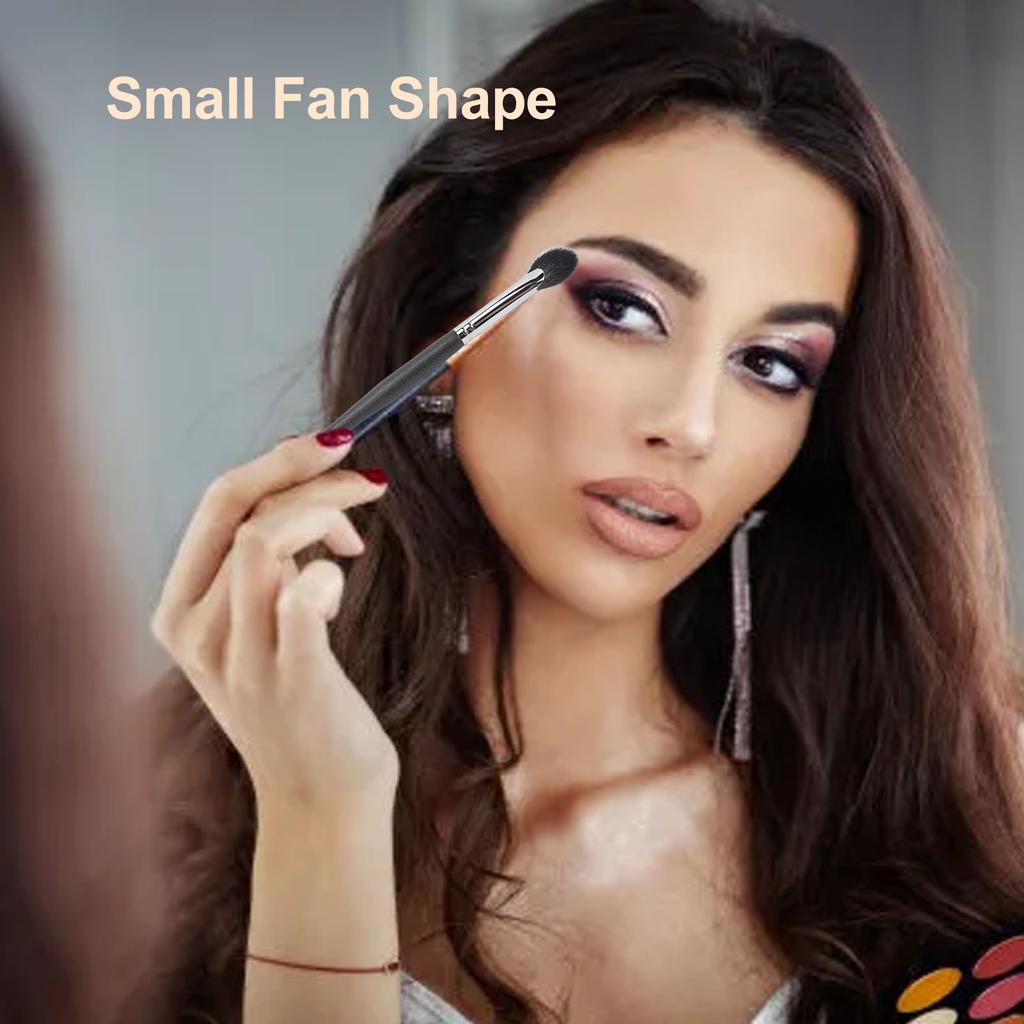 Highlighter Brush Mini Fan Makeup Brush Makeup Tool for Facial Detail Contouring Shadow