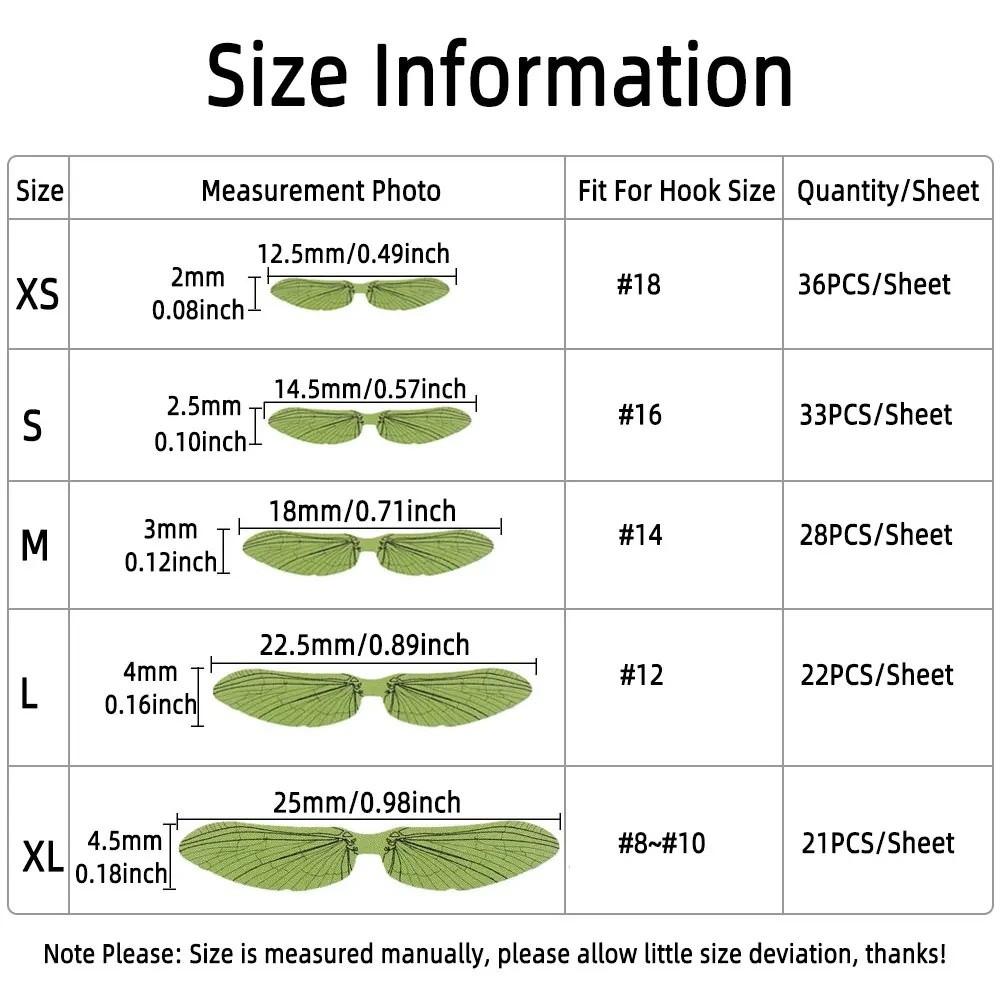 Realistic Texture Pre-cut Mayfly Wings Pre-cut Design Insect Wings Dry Fly Wings  Fly Tying