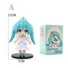 6Pcs Q Version Hatsune Miku Anime Action Figurine  Pvc Model Collection Dolls Desktop Decoration Kids Toys Birthday Gifts