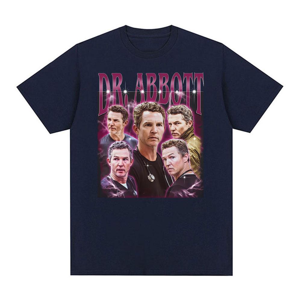 Dr. Abbott Unisex Vintage 90s T Shirts Unisex Women Fashion Oversized O-Neck T-shirts Hot Sale Casual Comfort Short Sleeves T Shirt