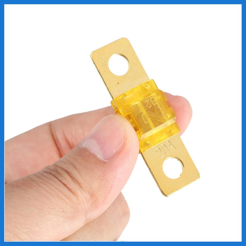 2pcs 20A 32V AMI Fuses Replacement for Automotive Marine Audio Video System Electronics Auto Accessories
