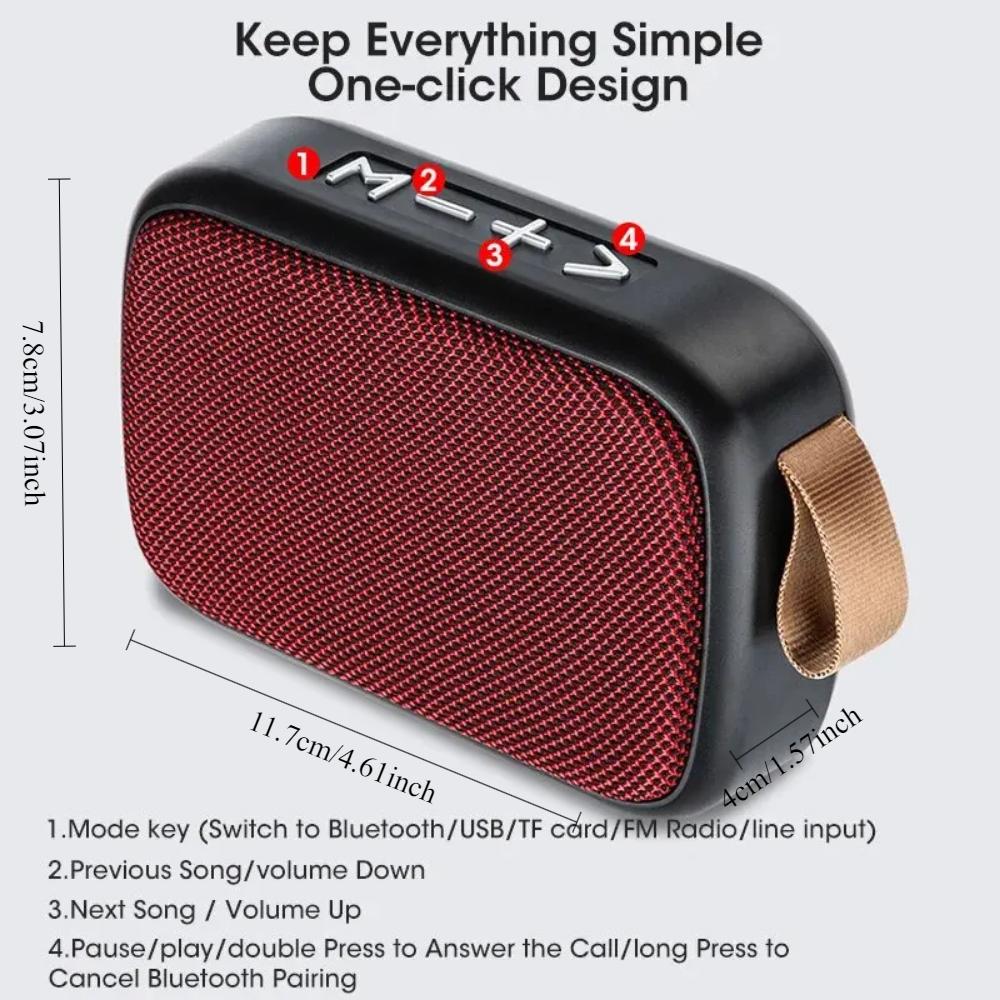 Nový bezdrátový reproduktor Venkovní přenosný subwoofer Mini reproduktor Domácí látkový kartový reproduktor
