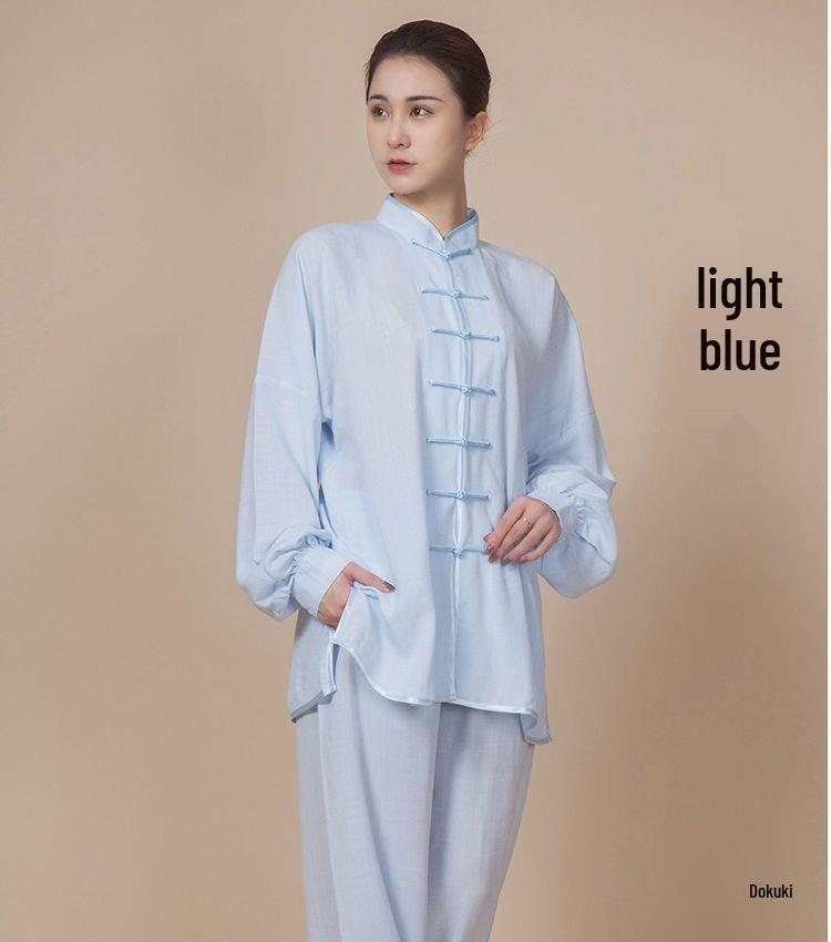 Xiaoheshan Tai Chi Baumwolle Leinen Kampfsportkleidung für Männer & Frauen - Frühling/Herbst Kollektion, Perfekt für das Training im mittleren und höheren Alter