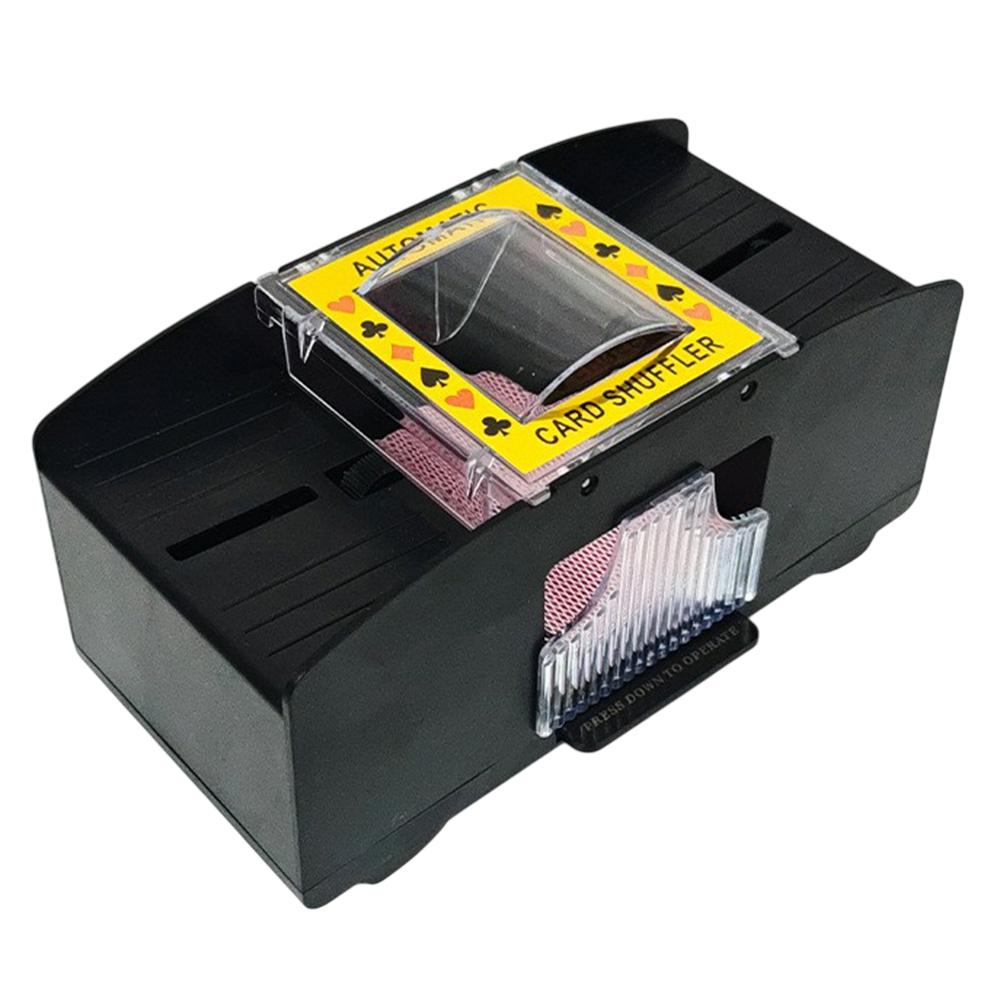 

Автоматическая машинка для тасования карт на 2 колоды игральных карт, электрическая, на батарейках, для покера A