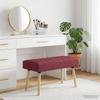 Channel Tufted Bench Wine Red 80 x 40 x 46 cm Fabric