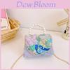 Chinese Style Girl Princess Butterfly Pearl Handbag With Chain Crossbody For Kids Fashion Accessories
