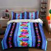 Colorful Floral Stripes. Bedding Duvet Cover Sets Duvet Covers Pillowcases Gifts (1 * Duvet Cover 2 * Pillowcases, Without Duvet Insert)