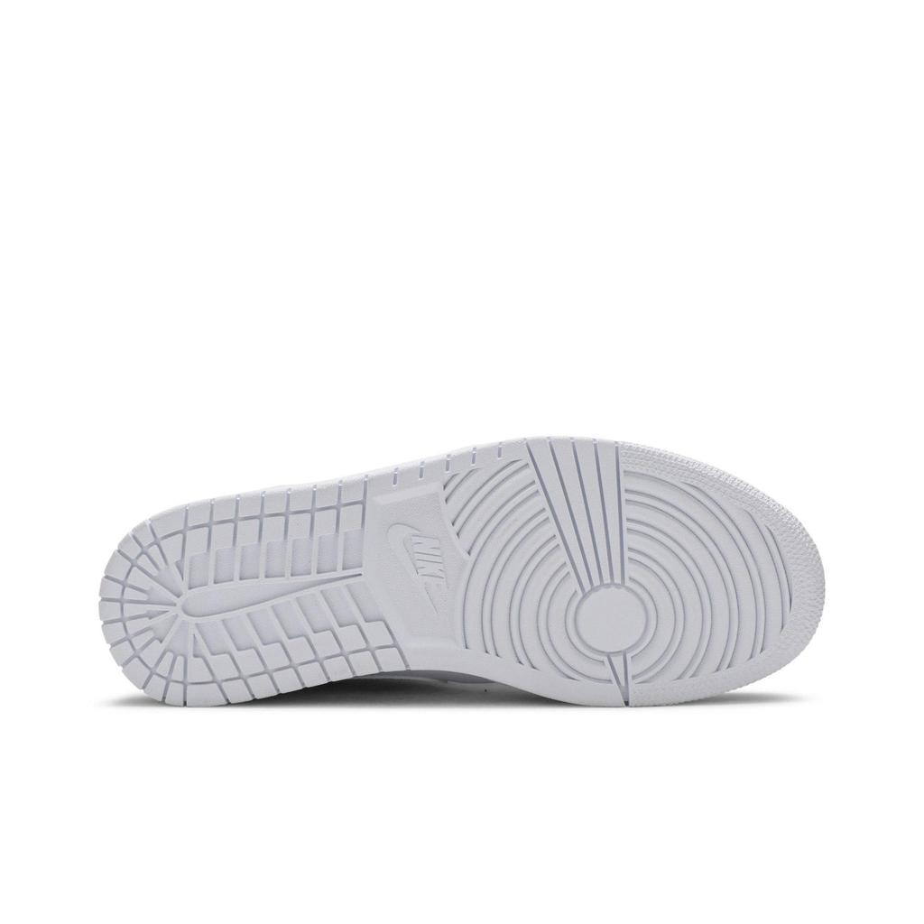 Air Jordan 1 Mid 'White' (Unisex) White / White Vintage Basketball Shoes 554724 126