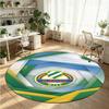 Rapid Wien FC Printed Round Crystal Velvet Rug Soft Non Slip Floor Carpet For Bedroom Holiday Gift