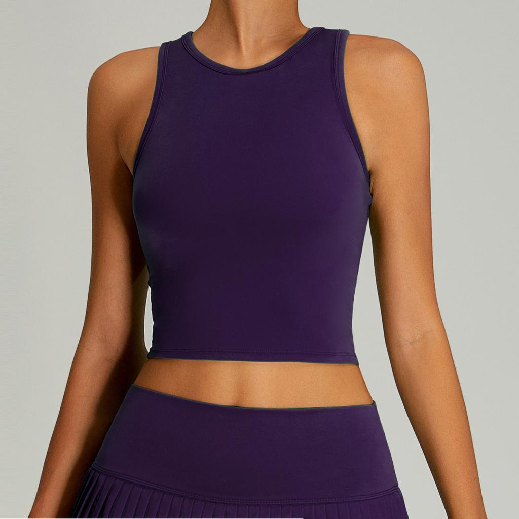 New Naked Chest Mat Tight Back Women'S High Strength Yoga Vest Outdoor Sports Top Yoga Top