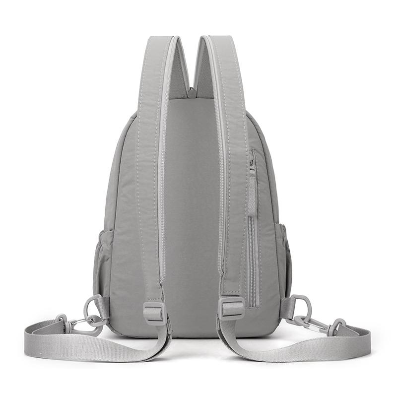 Multi-functional Chest Bag Solid Color Women's Backpack Multi-layer Men's Crossbody Bag