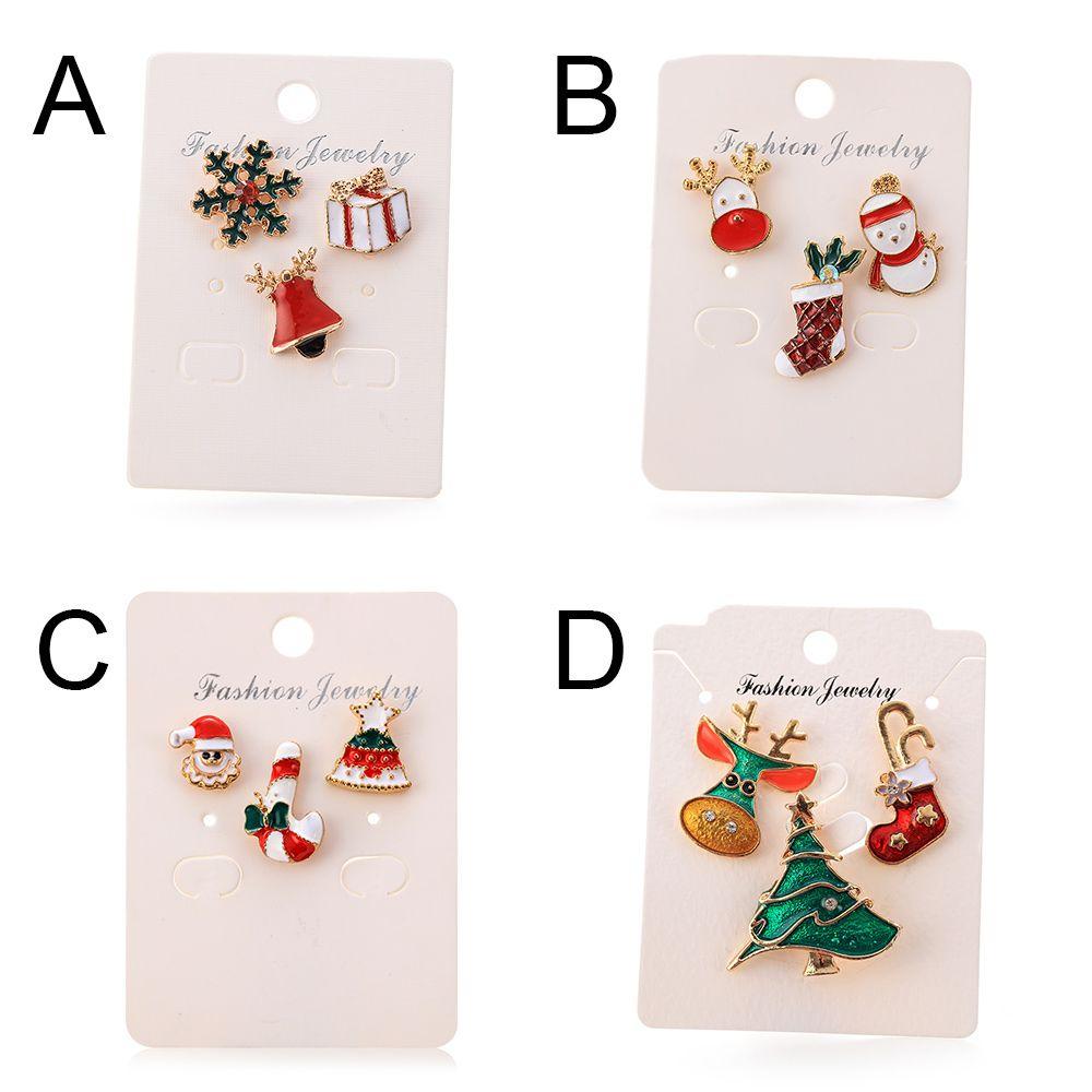 Sock Brooches Santa Claus Snowman Christmas Brooch Xmas Pins Enamel Badges Christmas Jewelry
