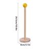 Portarotolo Carta Igienica in Legno Senza Foratura Storage Cucina Appendi Salviette Accessori Bagno Antiscivolo Portasalviette Verticale Scaffale per Salviette