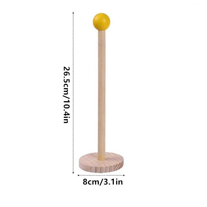 Portarotolo Carta Igienica in Legno Senza Foratura Storage Cucina Appendi Salviette Accessori Bagno Antiscivolo Portasalviette Verticale Scaffale per Salviette